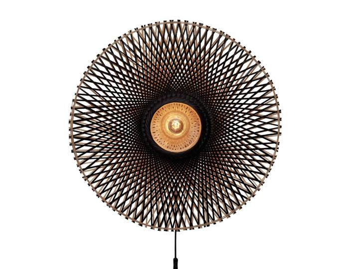 Applique bambou noir ø87cm