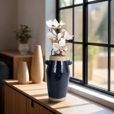 Sagebrook Home Elegant Terracotta Vase - Enhance Your Space with Style