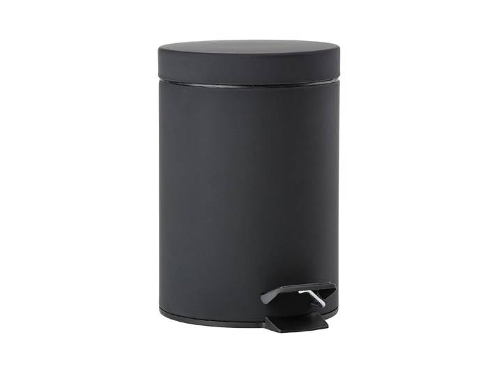 Kosmetikeimer ZONE DENMARK Solo 3 l , schwarz, 3 l, Edelstahl, Mülleimer, Kosmetikeimer
