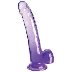 Doc Johnson, Dildo, KingCockClear 9 w balls Purple