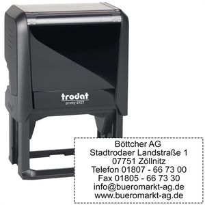 Trodat Printy 4927 Textstempel inkl. Textplatte