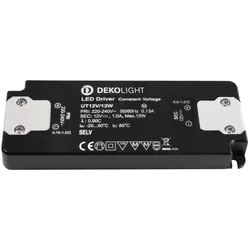 Deko-Light Netzgerät CV DC Flat IP20 CV UT 12V 12Watt 0-1000mA