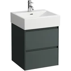 LAUFEN LANI Waschtischunterbau, 2 Schubladen, SoftClose, 485x515x445mm, H4035121122661, Farbe: Verkehrsgrau