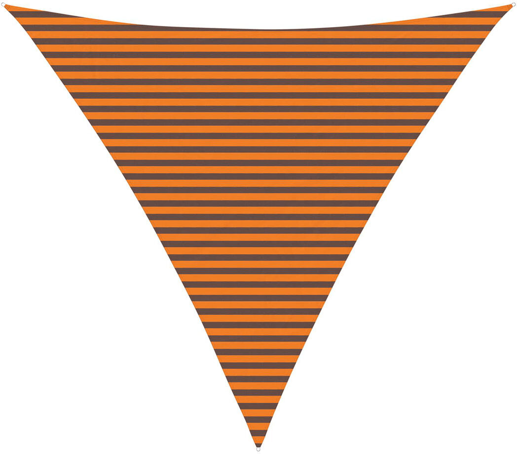 Vidaxl Sunshade Sail Oxford Fabric Triangular Shade Sail Sunscreen Canopy Orange/Brown 5m W x 5m L x 5m D