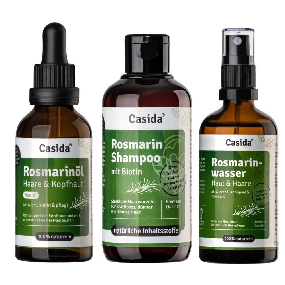 Rosmarin Haarkur m.Rosmarinöl+Wasser+Shampoo Set 1 St Kombipackung