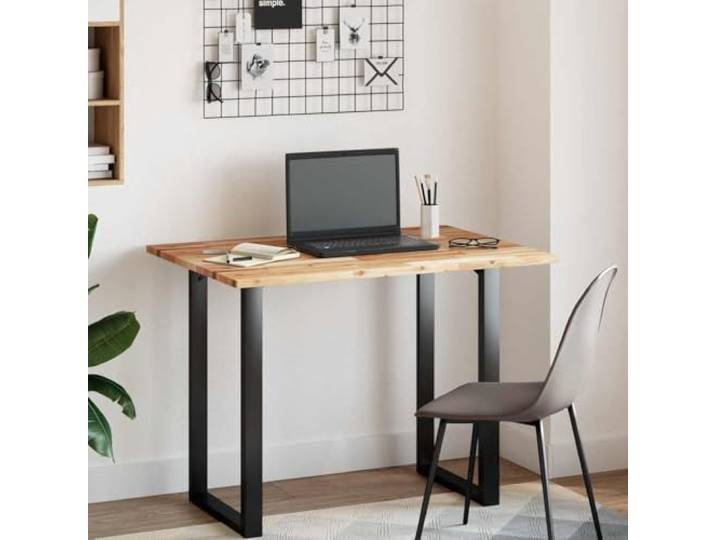 KTHLBRH Rechteckige Tischplatte 120 x 70 x 2 cm Massivholz Akazie Glatte Oberfläche, leicht zu reinigen, Dicke 2 cm, stabil, natürliches Öl-Finish, nur Tischplatte