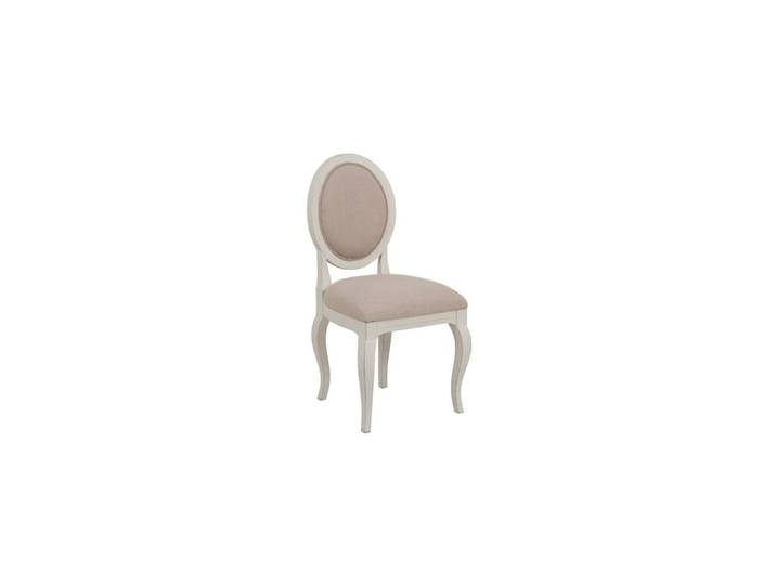Lot de 2 chaises médaillon en bois blanc