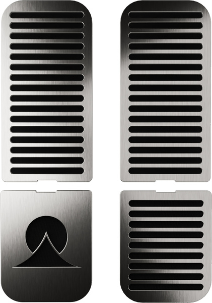 Ohma World Stripes Screen Black & Steel Black