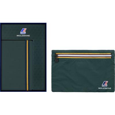 Moleskine K-WAY Box , Notizbuch L/A5, Liniert Dunkelgrün + Pouch, Taschenbuch von , Moleskine Germany