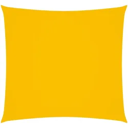 vidaXL Sonnenschirmsegel quadratisches Oxford-Gewebe 2,5 x 2,5 m gelbes Modell Balcony Refined Plus