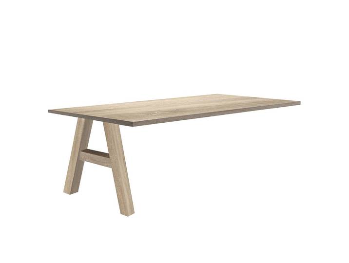 Schreibtisch-Ansatz I 160cm Braun/Eiche Sanremo Hell Dekor