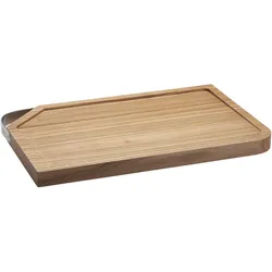 RÖSLE Schneidebrett Ulme 36x24x2,5cm - natur|silber