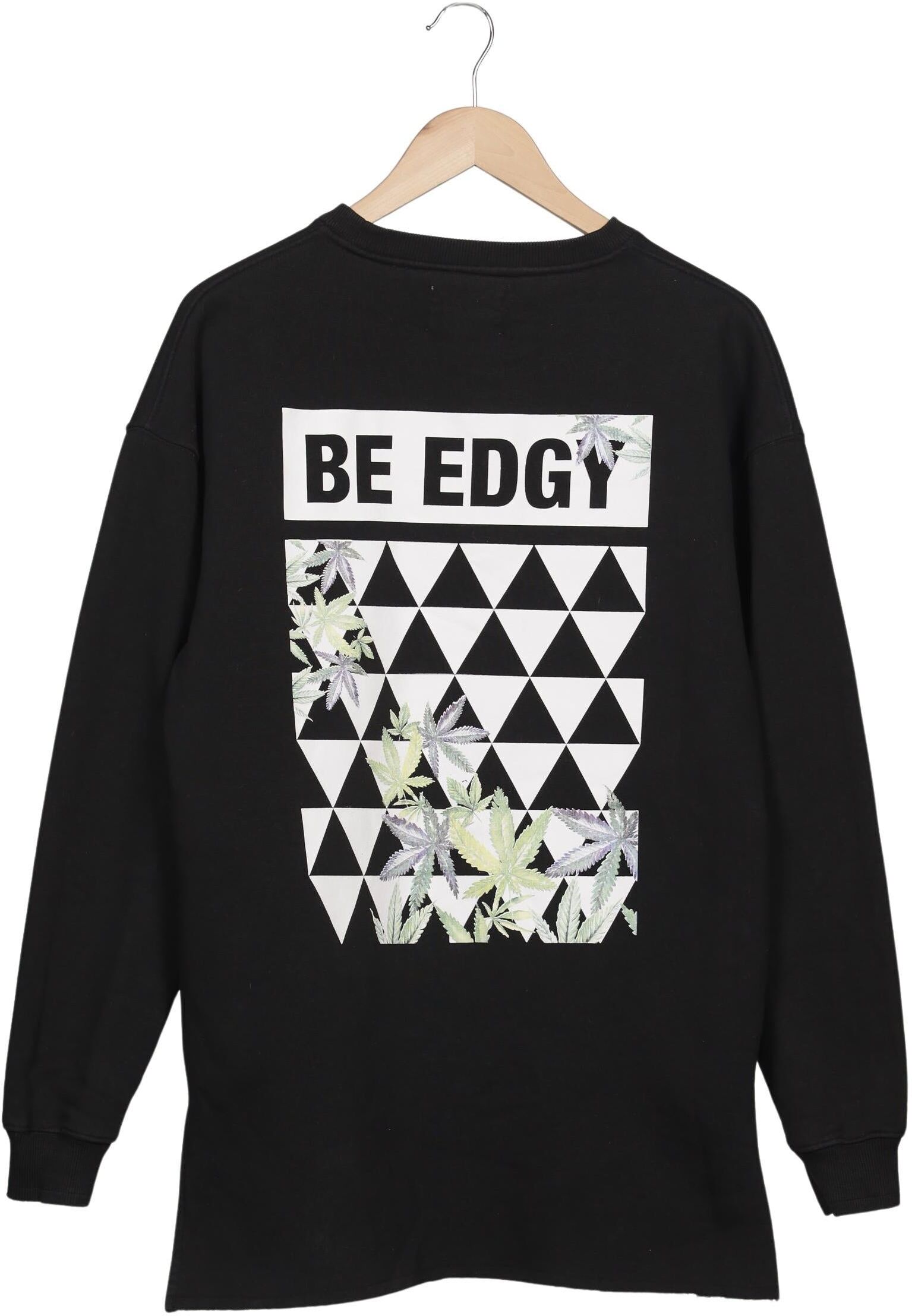Be Edgy Herren Sweater, Schwarz, Gr. M, Baumwolle / Synthetik - Second Hand