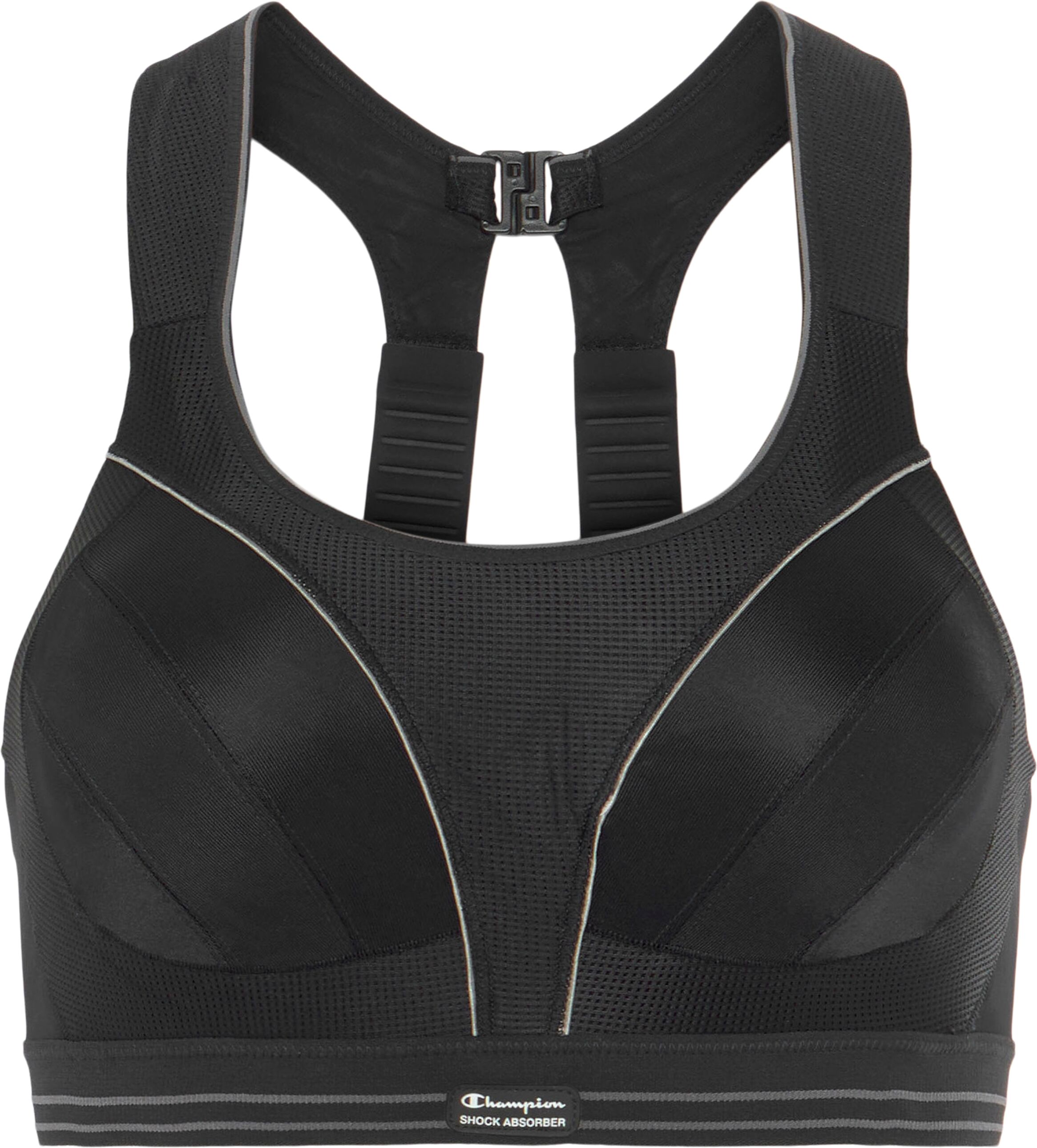 Sport-BH SHOCK ABSORBER "Sa Bra S5044 ULTIMATE RUN BRA", Damen, Gr. 80, Cup F, schwarz, Obermaterial: 100% Polyamid, BHs Sport-BH, für Fitness und intensive Laufsessions geeignet schwarz 80, Cup F