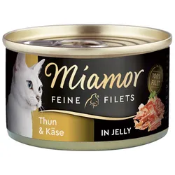 Miamor Feine Filets in Jelly Thunfisch & Käse 24x100 g