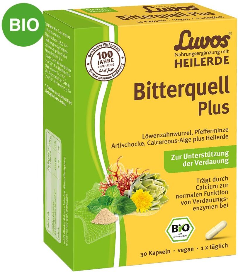 Luvos Heilerde Bio Bitterquell Plus Kapseln 30stk