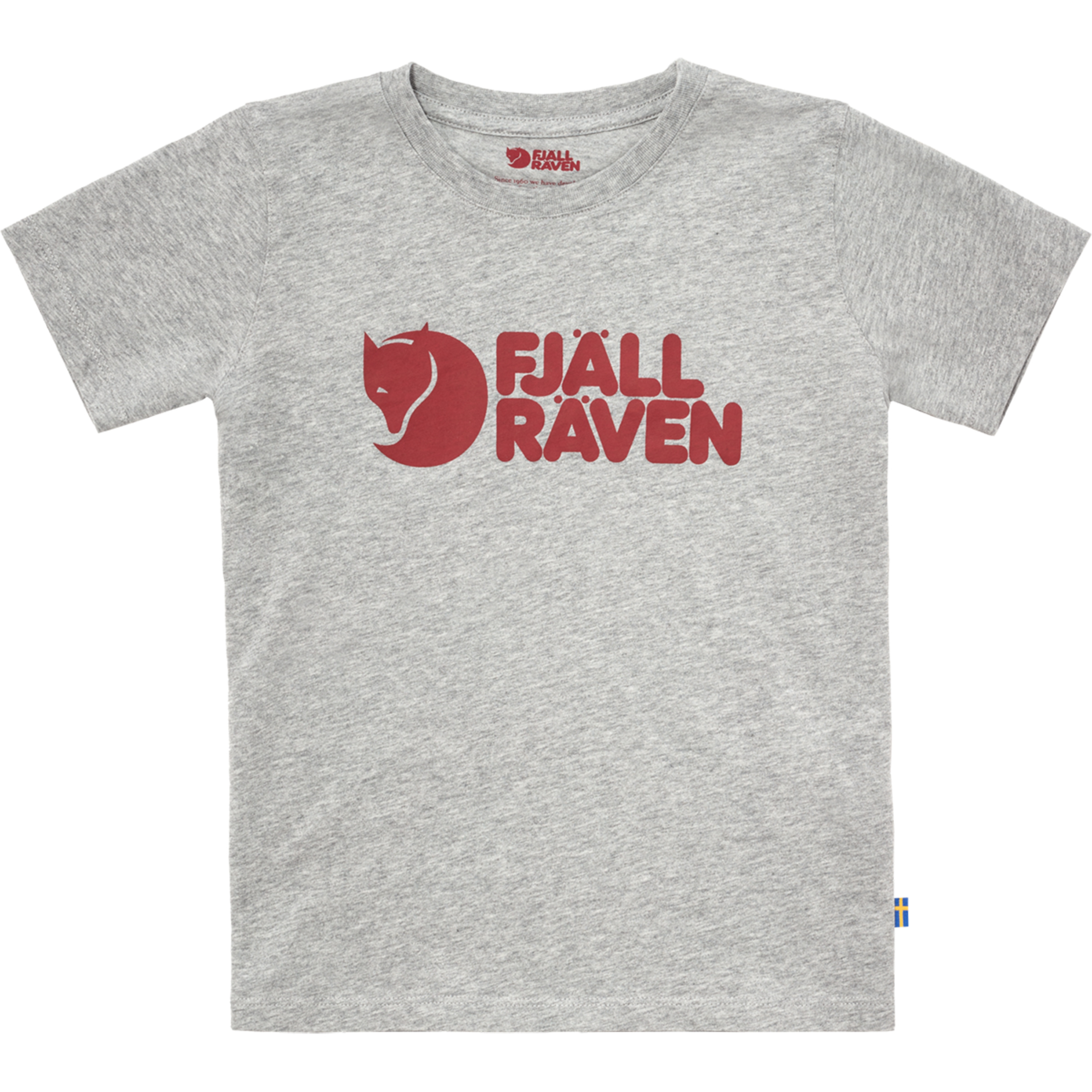 Fjällräven Logo Kinder T-Shirts grau Größe 140 Lifestyle Hautfreundlich