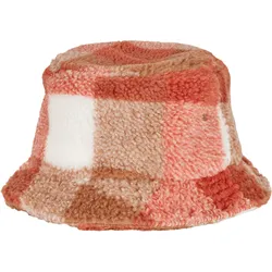 Flexfit Sherpa Check Bucket Hat, whitesand/toffee