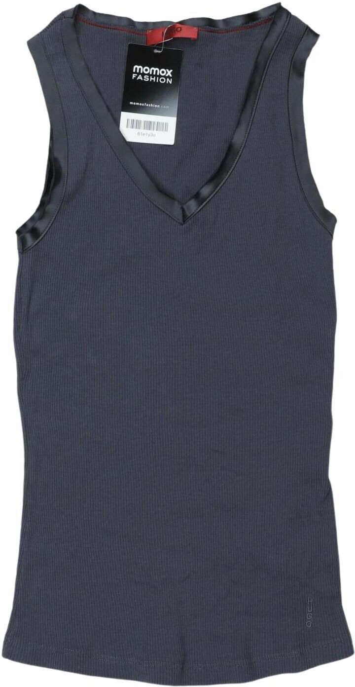 Hugo by Hugo Boss Damen Top, Grau, Gr. S, Baumwolle - Second Hand