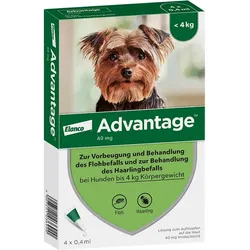 Advantage 40 mg Lösung Hunde bis 4 kg