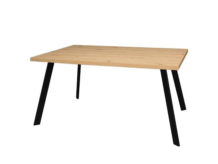 Bureau Unieux II 140cm Marron/Imitation chêne noueux Noir