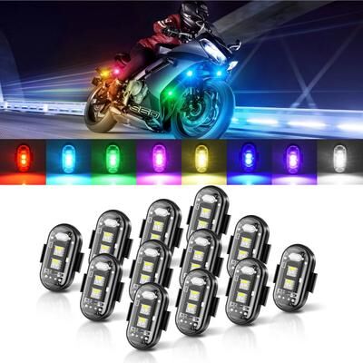 Multicon Wholesale Hub Rechargeable Wireless LED Strobe Lights For Cars Drones Bikes Rechargeable Wireless LED Strobe Lights For Cars Drones Bikes