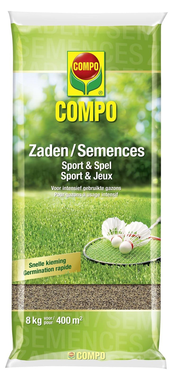 COMPO Gazonzaad Sport voor spel aanleg, 8 kg, voor 400 m²
