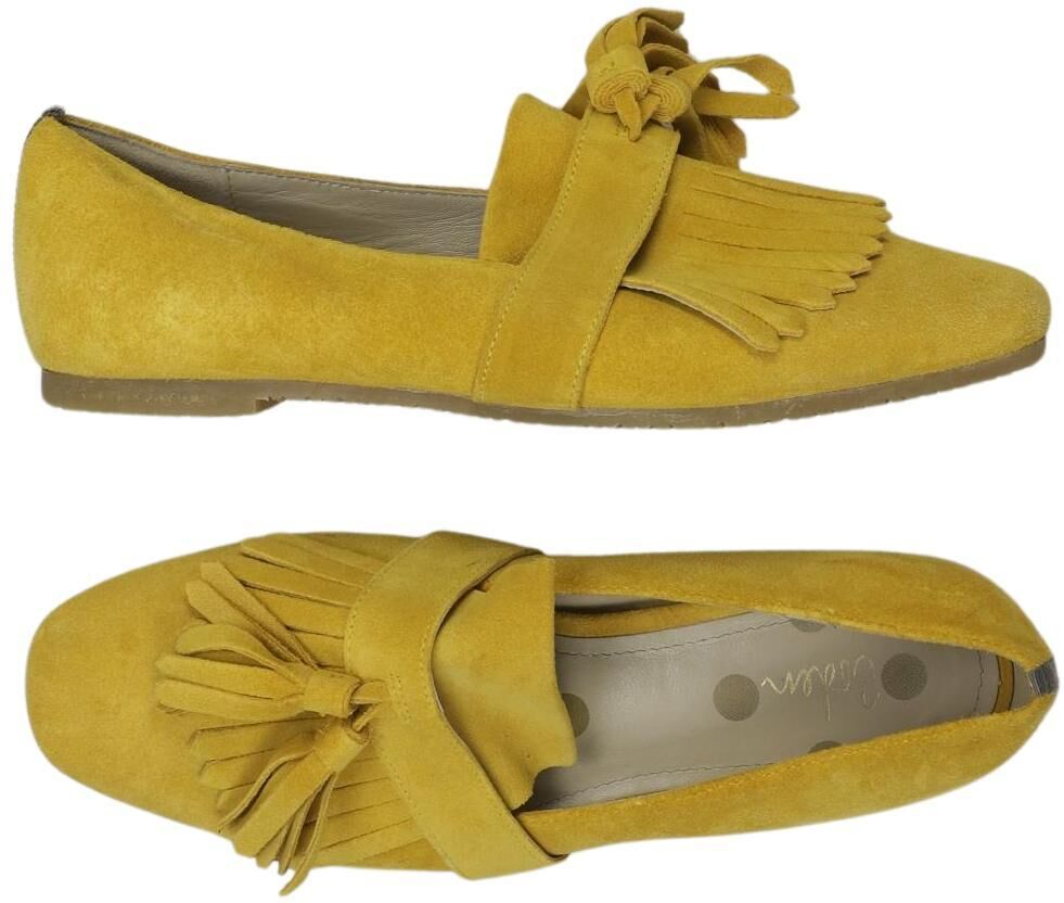 Boden Damen Halbschuh, Gelb, Gr. EU 39, Leder - Second Hand