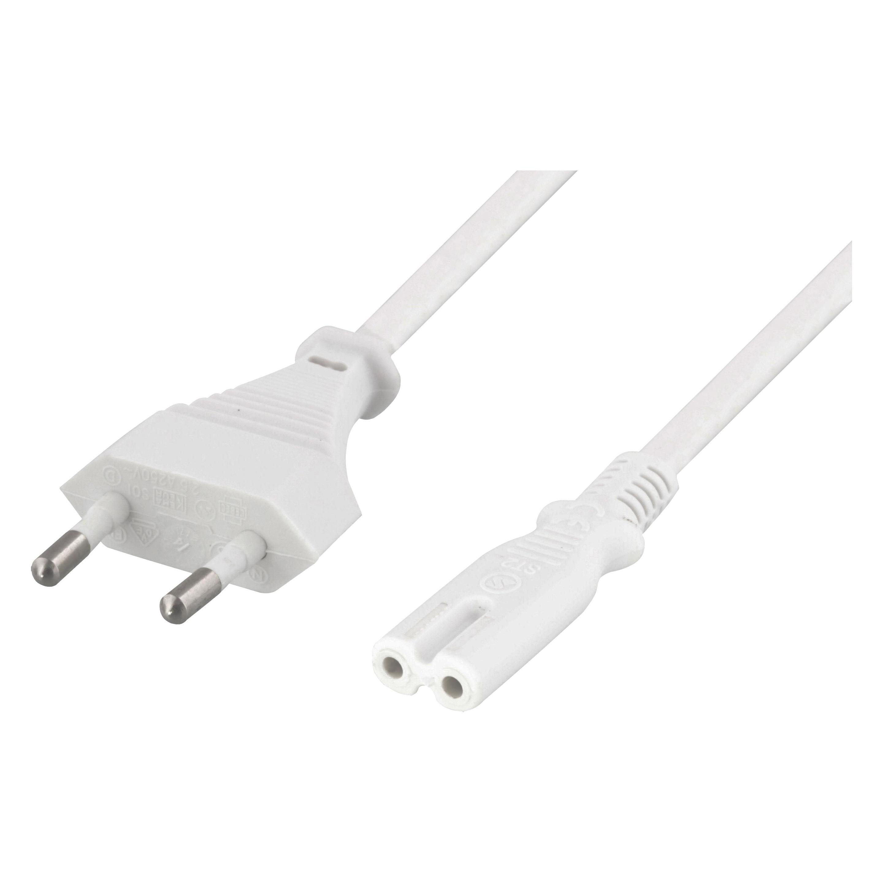 Deltaco DEL-109JP power cable White CEE7/16 C7 coupler (10 m) (DEL-109JP)