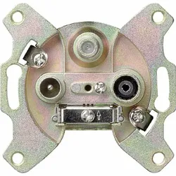 Gira Einsatz Stichdose, Sat/BK, 3f, 1,5dB/860, 2dB/2150, Fernspeisetauglich, Modem, 093700