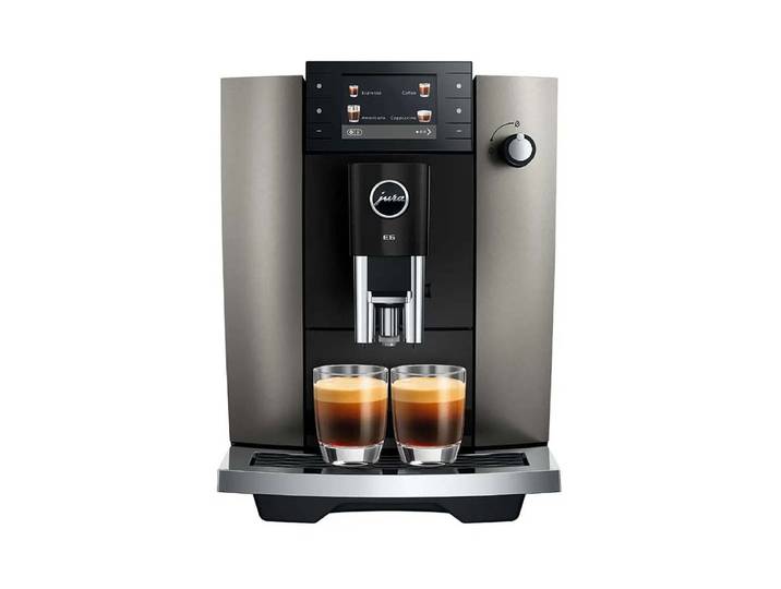 JURA E6 Dark Inox (SD) Kaffeevollautomat Grau