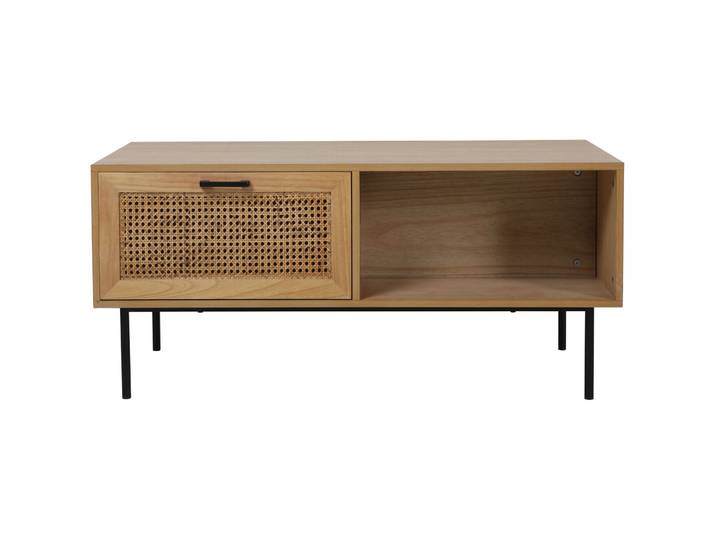 Salontisch Diego natur MDF, Metall B 110 T 59 cm