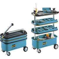 Werkzeugwagen Assistent 166N blau/schwarz, absenkbar