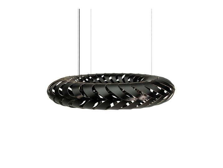 Maru Pendelleuchte Ø110 Schwarz 2 Seiten - David Trubridge - Wohnzimmer - Bambus