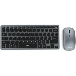 Inca Tastatur IBK-572BT Blut. 2.4G Smart Graue (DE, Kabellos), Tastatur, Schwarz