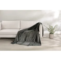 Decke VERA anthrazit (BT 150x200 cm) - grau - BT 150x200 cm