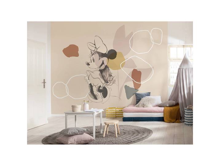 Fototapete Minnie Soft Shapes 350 x 280 x 0cm Multicolor