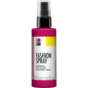 Marabu Stoffmalfarben Fashion Spray, himbeere, für helle Textilien, waschfest bis 40°C, 100ml