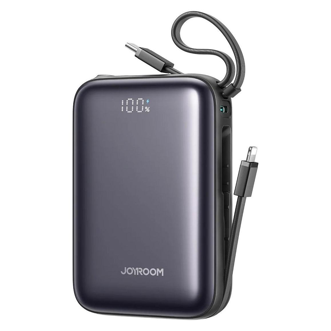 Joyroom JR-PBF29 22.5W Dual-Cable Mini Power Bank (20000mAh) - Black (20000 mAh, 22.50 W, 77 Wh) (JR-PBF29)
