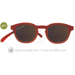Lesebrille No.14 Klammeraffe SUN Bifokal red