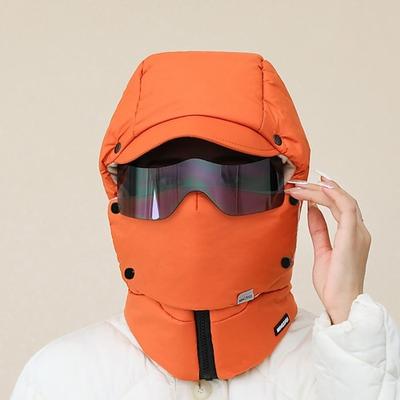 Winddichte Wintermaske mit vollständiger Abdeckung für Outdoor-Aktivitäten wie Radfahren, Skifahren und Skifahren. Die Mütze ist mit einem glasfleecegefütterten Ohrenklappen ausgestattet und eignet