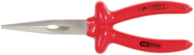 VDE Pince à bec demi-rond, droite 160mm ; KS Tools (117.1293)