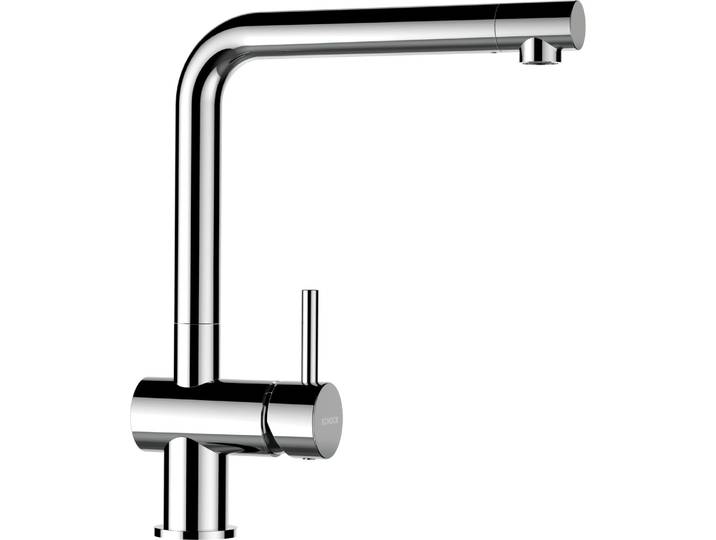 Küchenarmatur SCHOCK EPOS FA , silber (chrome), B:21,2cm H:31cm Ø:5cm, Messing, Armaturen, Küchenarmatur, Festauslauf, Hochdruck, Schwenkbereich 360