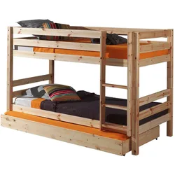 ETAGENBETT Karolina 210x140x105 aus Massivholz in natur