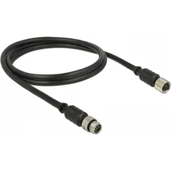 Delock Sensorverlängerungskabel, Elektronikkabel + Stecker, Schwarz