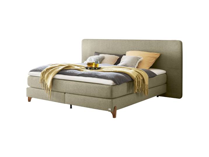 Hasena Boxspringbett Boxspring Comfort Grün Stoff 180 x 200 cm - Möbel Konfigurator: Traummöbel individuell zusammenstellen