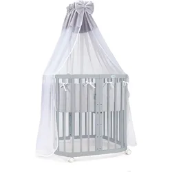BABYBETT GREY, 7in1 mit Matratze