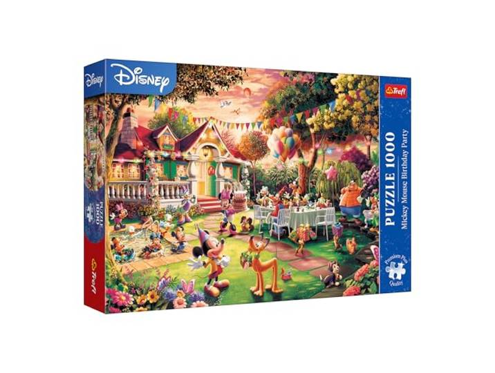 Trefl - Puzzels 1000 Stukjes, Verjaardagsfeestje van Mickey Mouse