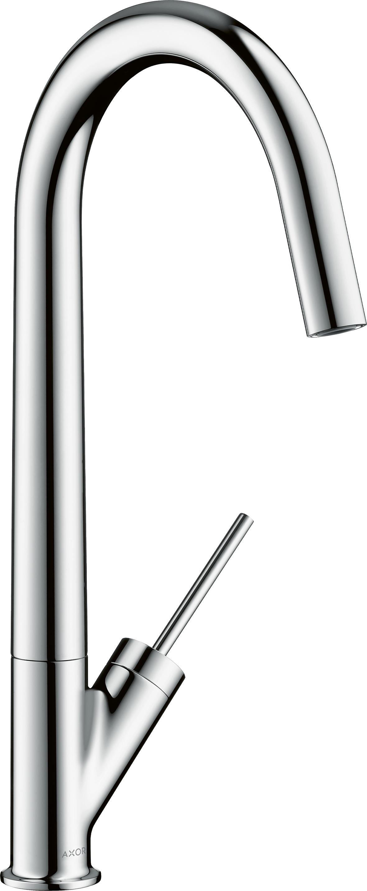 Hansgrohe Allegra Starck Spültischmischer Axor Starck Chrom mit schwenkbarem Auslauf