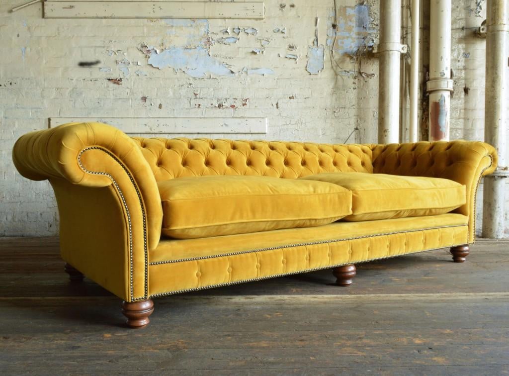 Chesterfield 3-zits designbank voor volwassenen